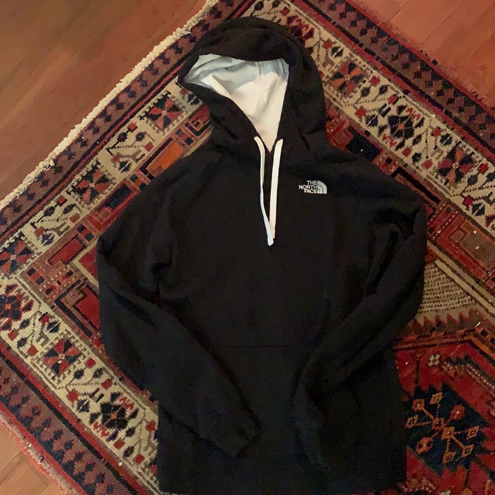 The North Face Black Cotton Hoodie Sweatshirt Medium M